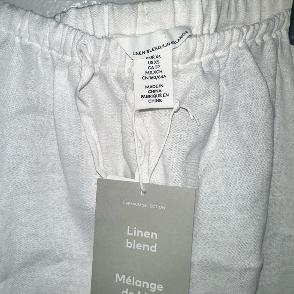 H&M Linen Blend White Maxi Skirt- Size XS - Picture 3 of 7